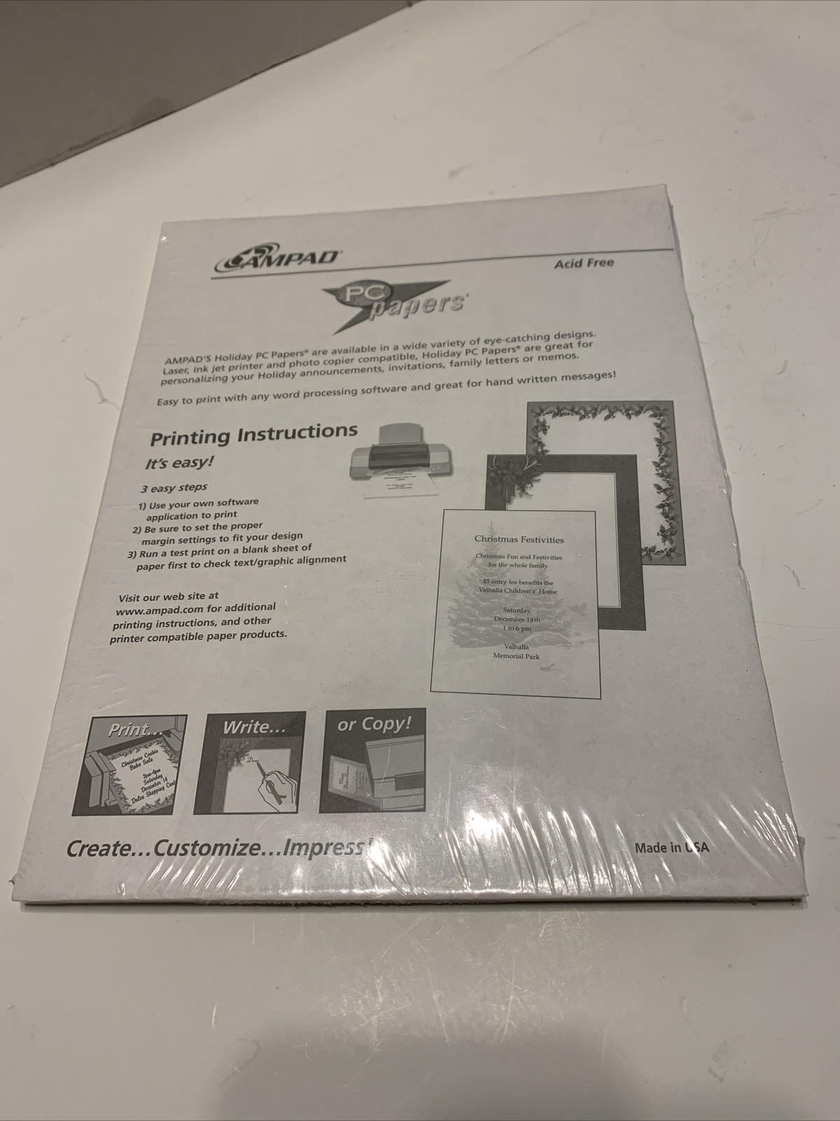 Ampad Pack Of 60 Specialty Papers Window Sill. NEW – Item #35938