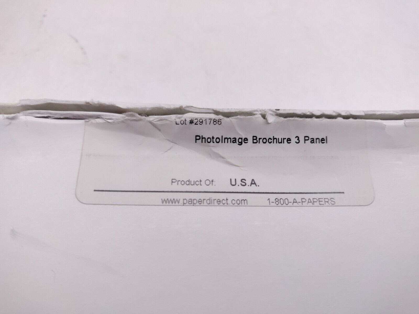 Paper Direct PhotoImage Tri-Fold Brochure 100 Sheets – Laser Semi-Gloss 3 Panel