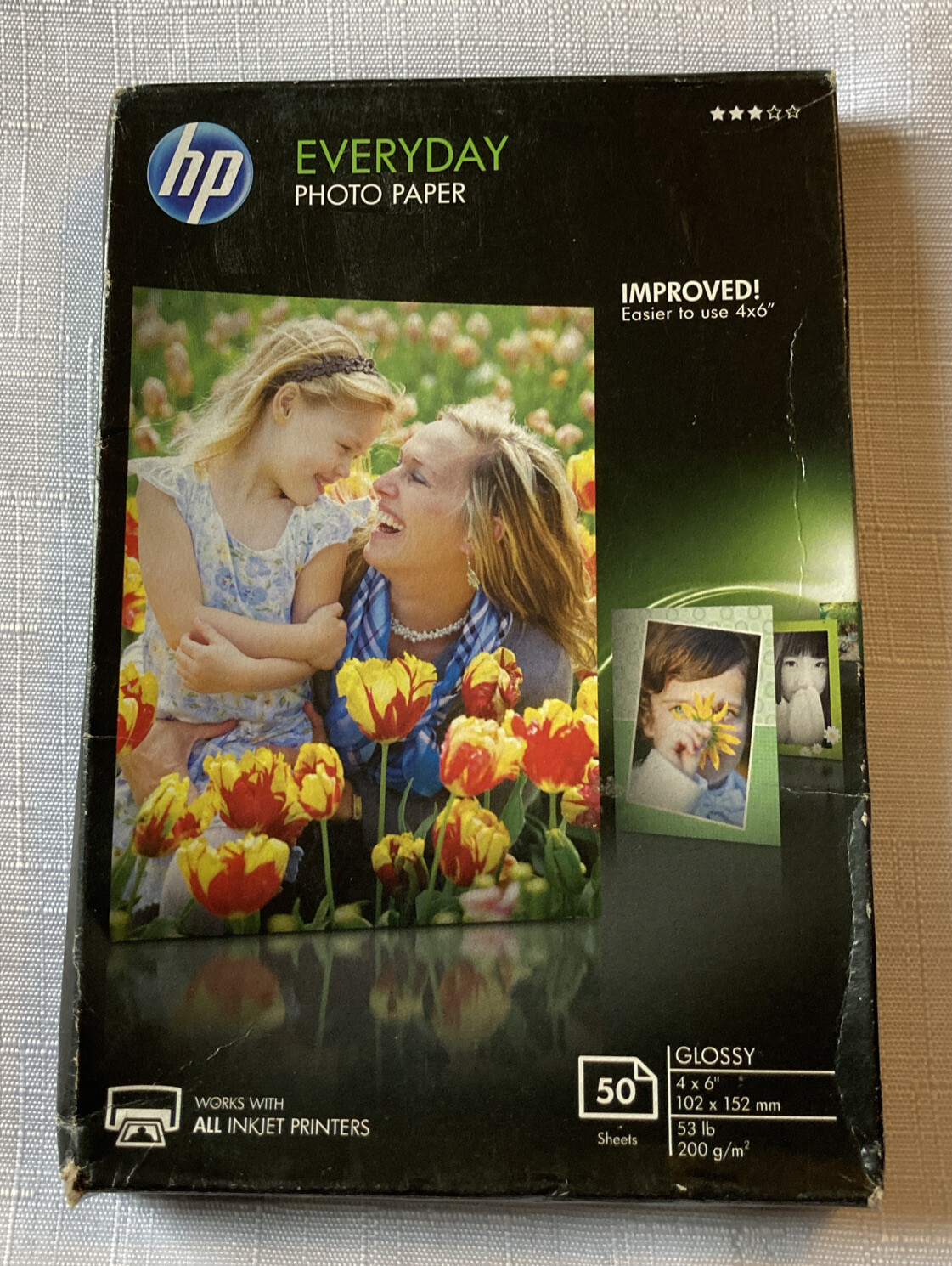Hewlett Packard CR758A Printer Photo Paper 4×6” – 50 sheets Glossy NEW