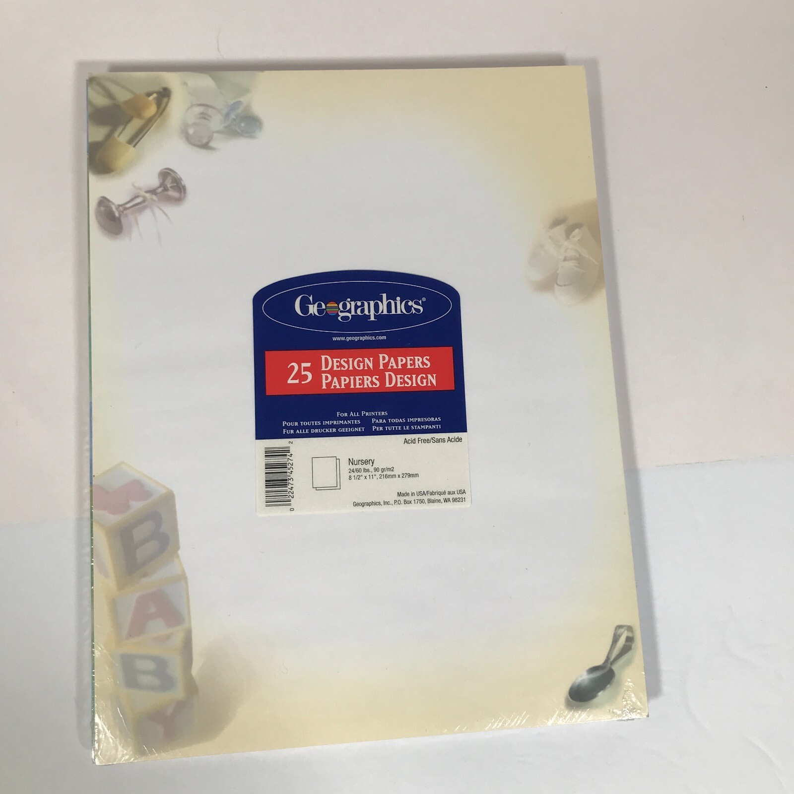 Geographics Great Paper Gibson 25/50ct Baby/Child 8.5in X 11in Printer Paper