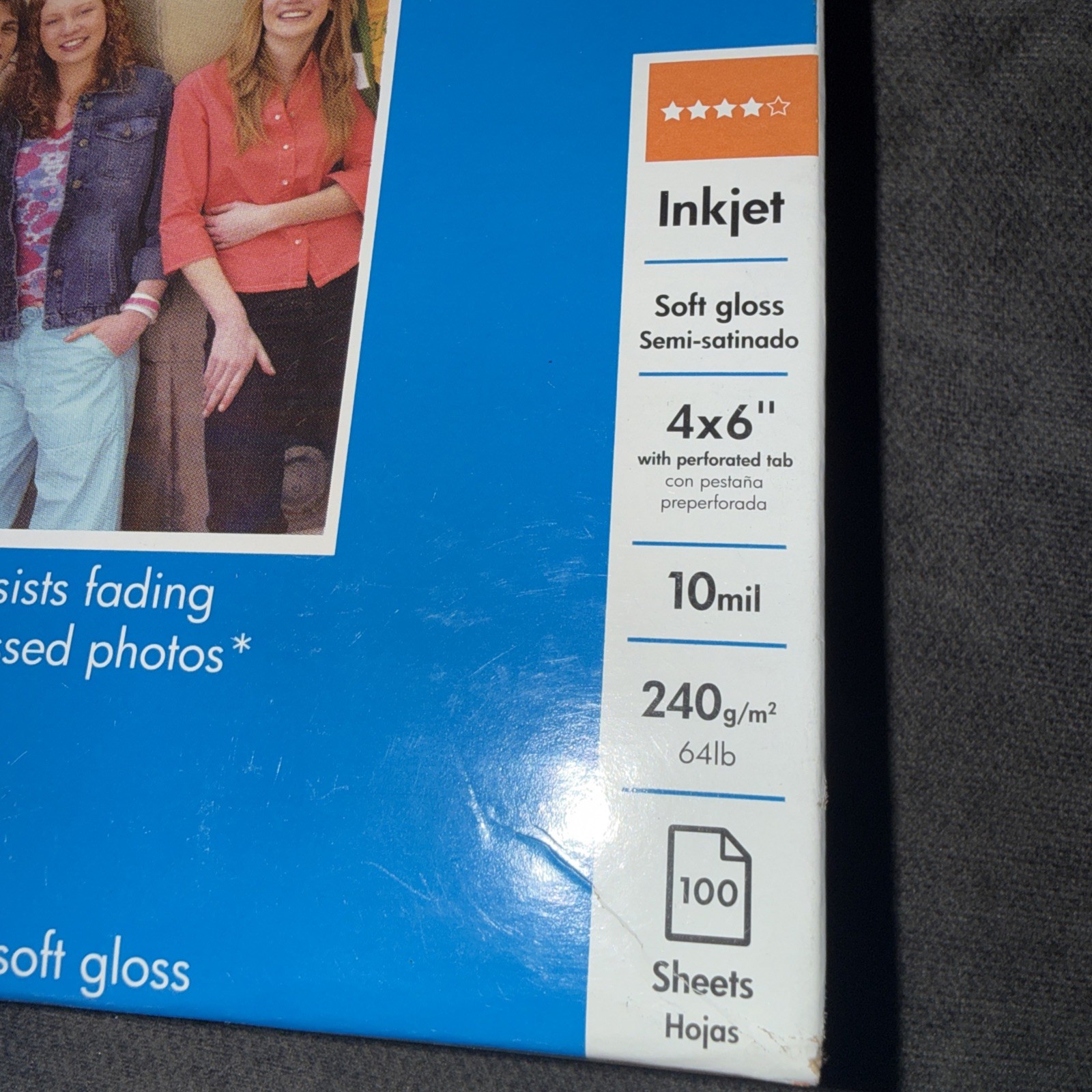Genuine HP Premium Plus 4 x 6″ Soft Gloss Photo Paper 100 Sheets For All Inkjets