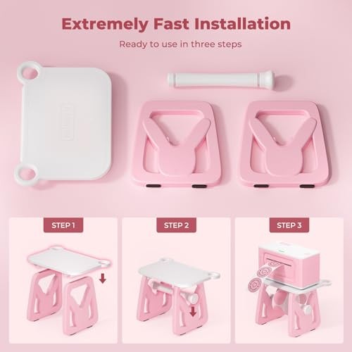Label Holder for Rolls and Fanfold Labels, Thermal Sticker White and Pink