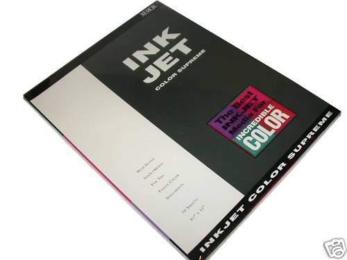 50 XEROX GLOSS INKJET 8 1/2 x 11″ COLOR SHEETS 50 COUNT