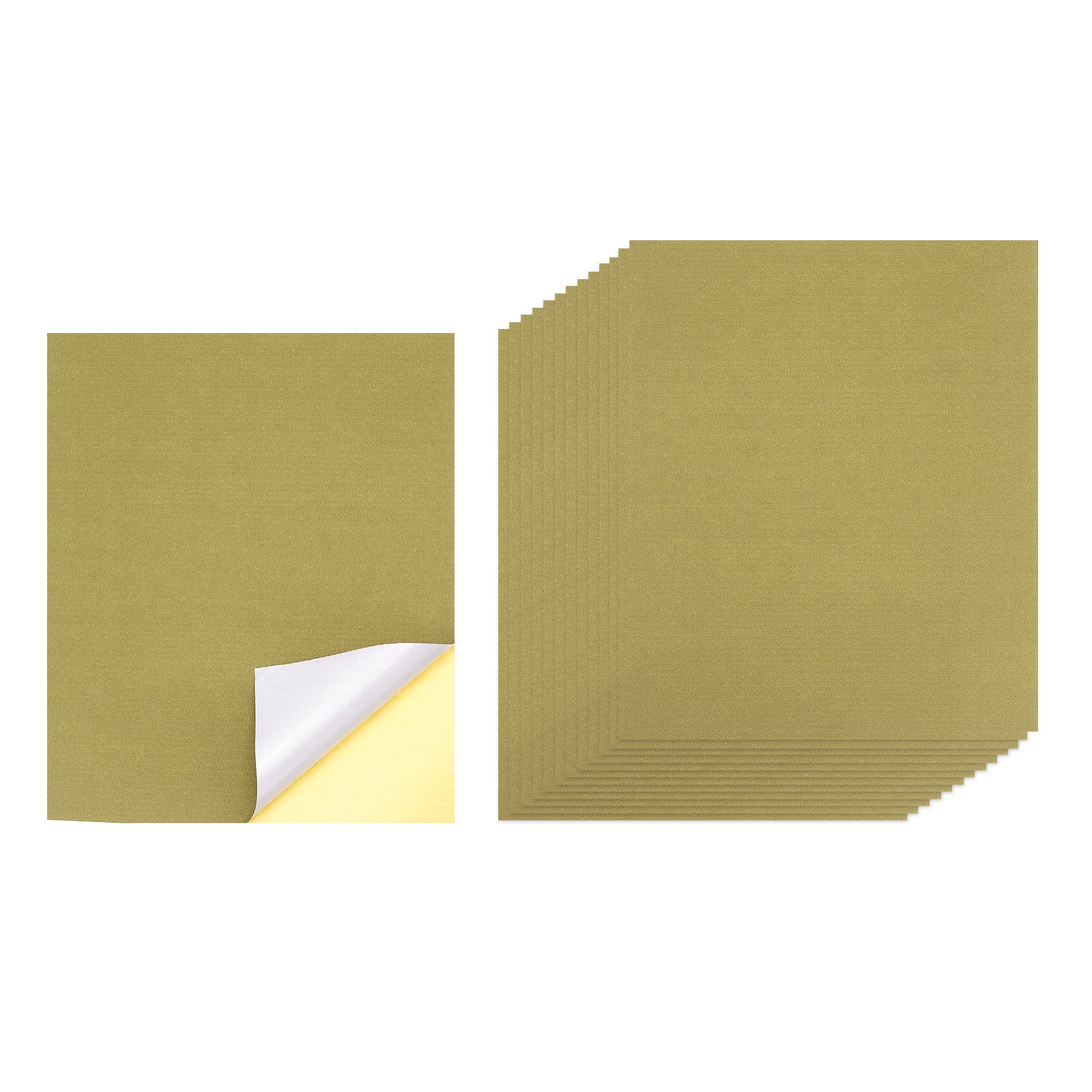 30 Sheets Printable Self Adhesive Paper for Inkjet Printer, Brown