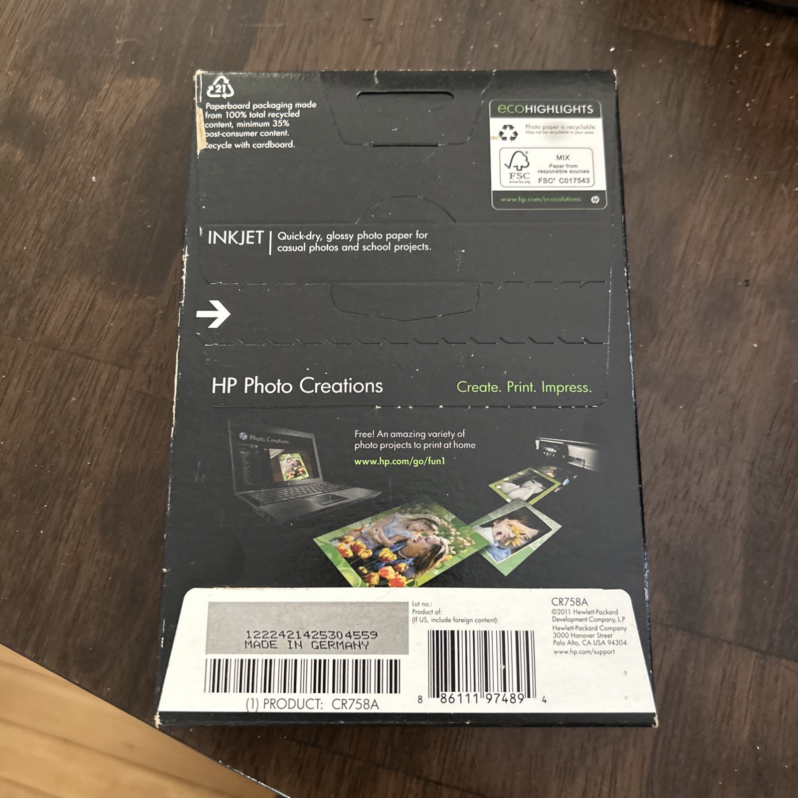 HP Everyday Photo Paper 50 Sheets 4×6 Glossy New/Sealed Works With All Inkjets