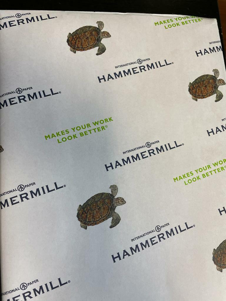 Hammermill Recycled Colored Paper 20lb 8 1/2 x 11 Cherry 500 Sheets/Ream 102210