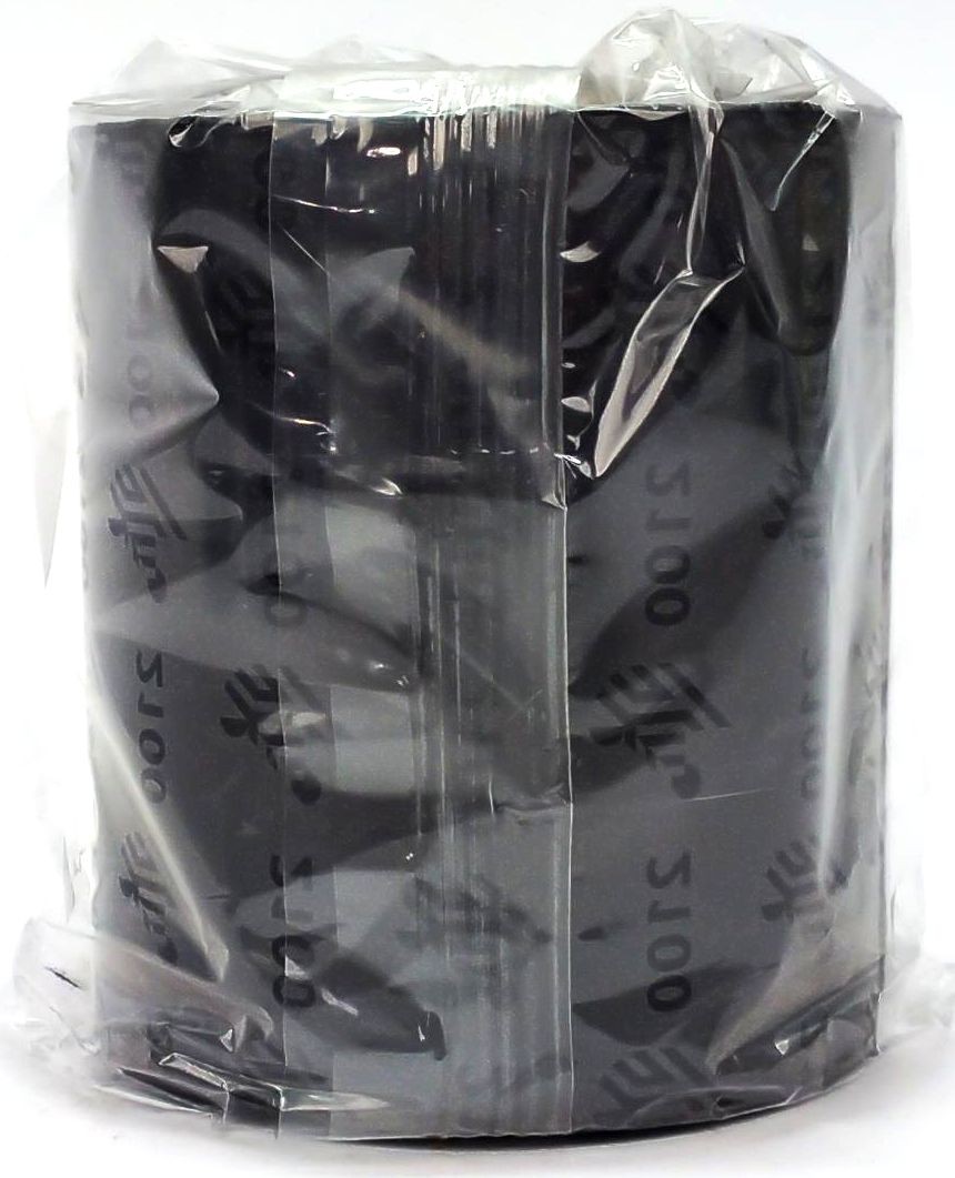 Zebra Wax Ribbons 110mm x 450m 2100 Series Black 02100BK11045 Genuine – 4 Rolls