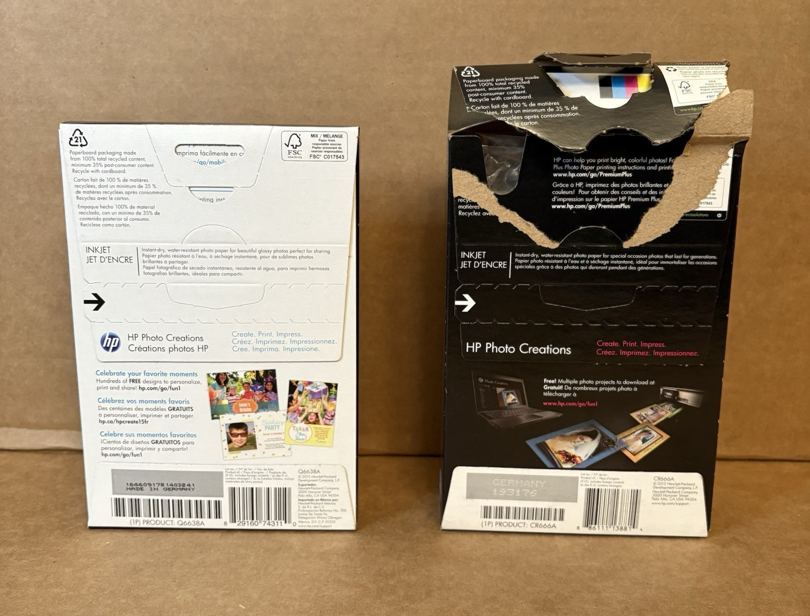 Hewlett Packard Q6638A 4 x 6 inch Glossy Printer Paper – 100 Sheets Sealed PLUS