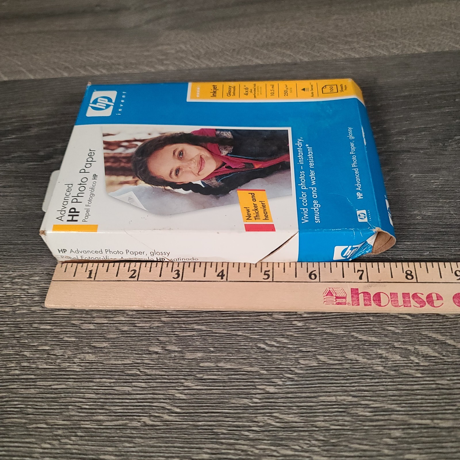 Lot of 2 Inkjet Photo Paper 4×6 Glossy Paper-1 Sealed Staples and 1 Open HP Box