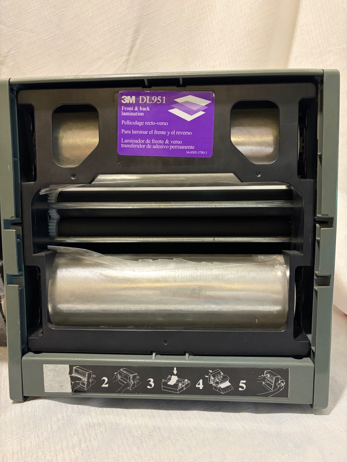 Laminating Machine and Supplies, 3M DL951, Front and Back Laminator and Rolls