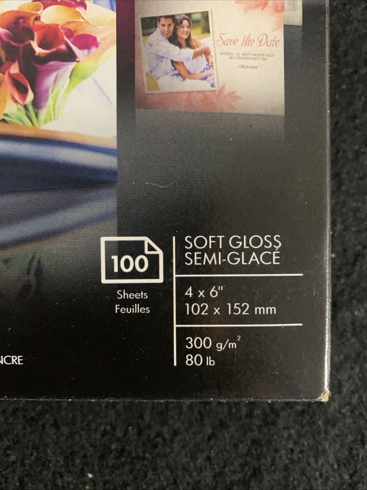 HP~PHOTO PAPER~SOFT GLOSS SEMI-GLACE~4/6~100 SHEETS~NEW
