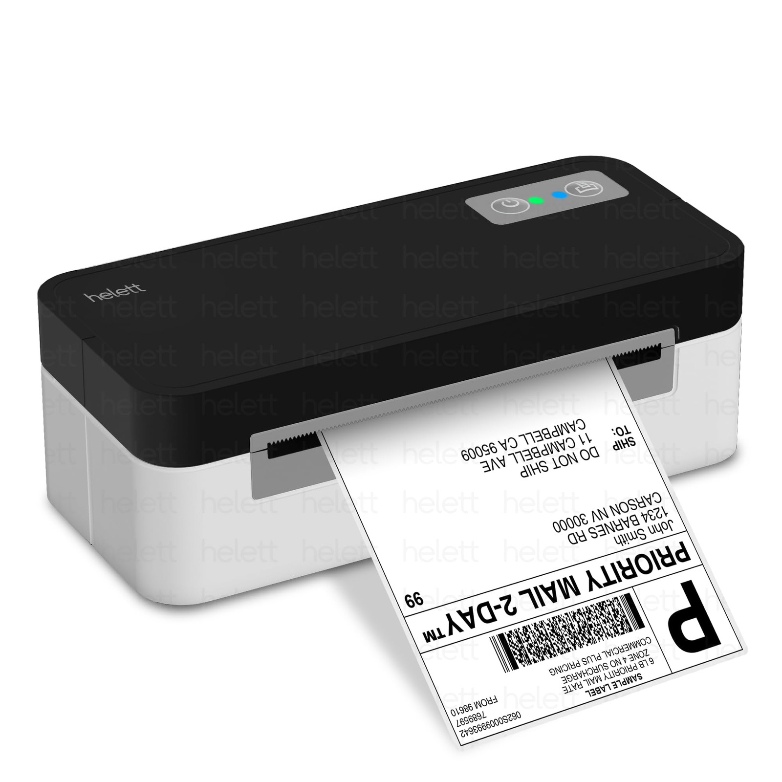 helett® H30C Lite USB Direct Thermal 4×6 Shipping Label Black