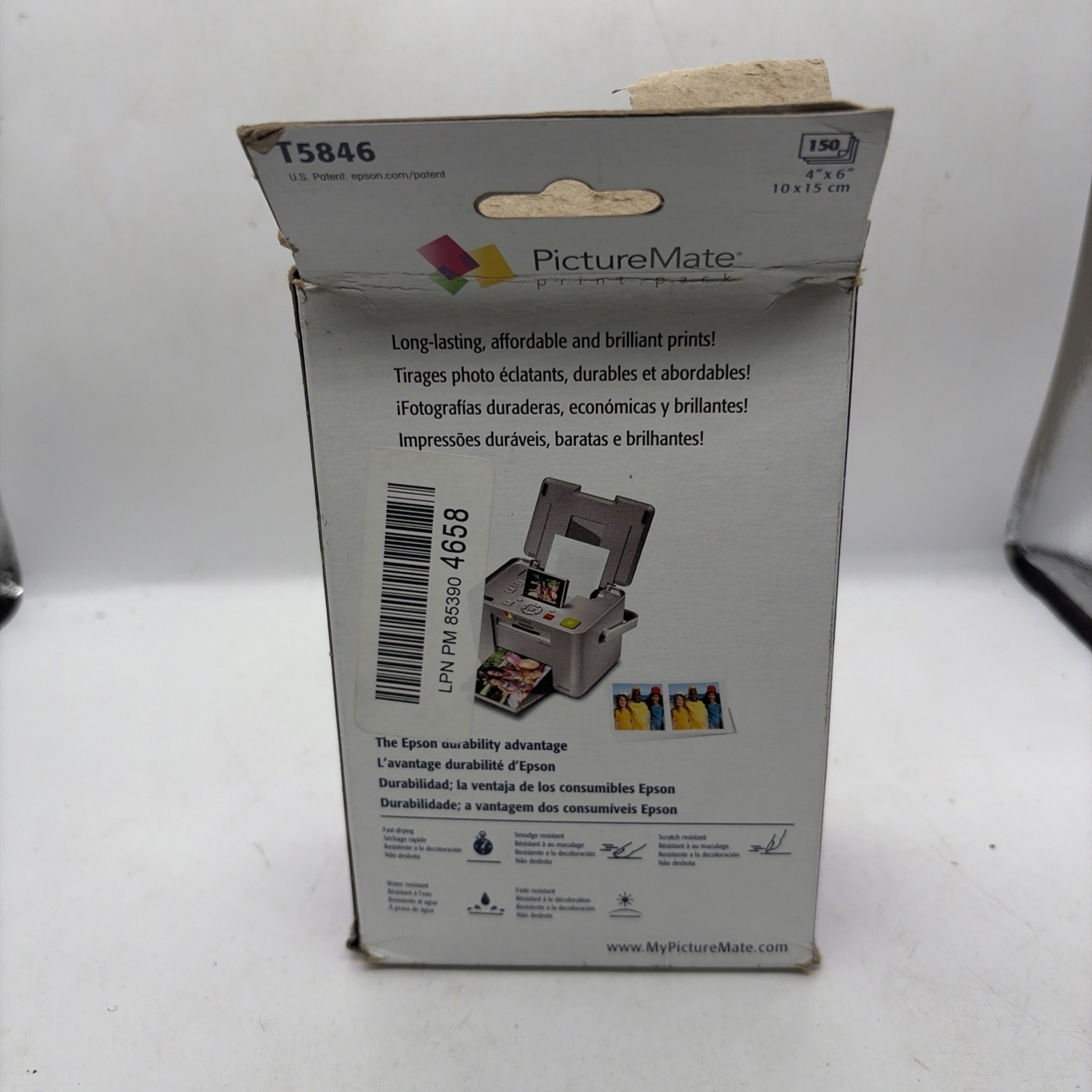 EPSON T584 Standard Capacity Ink & Paper Combo Pack