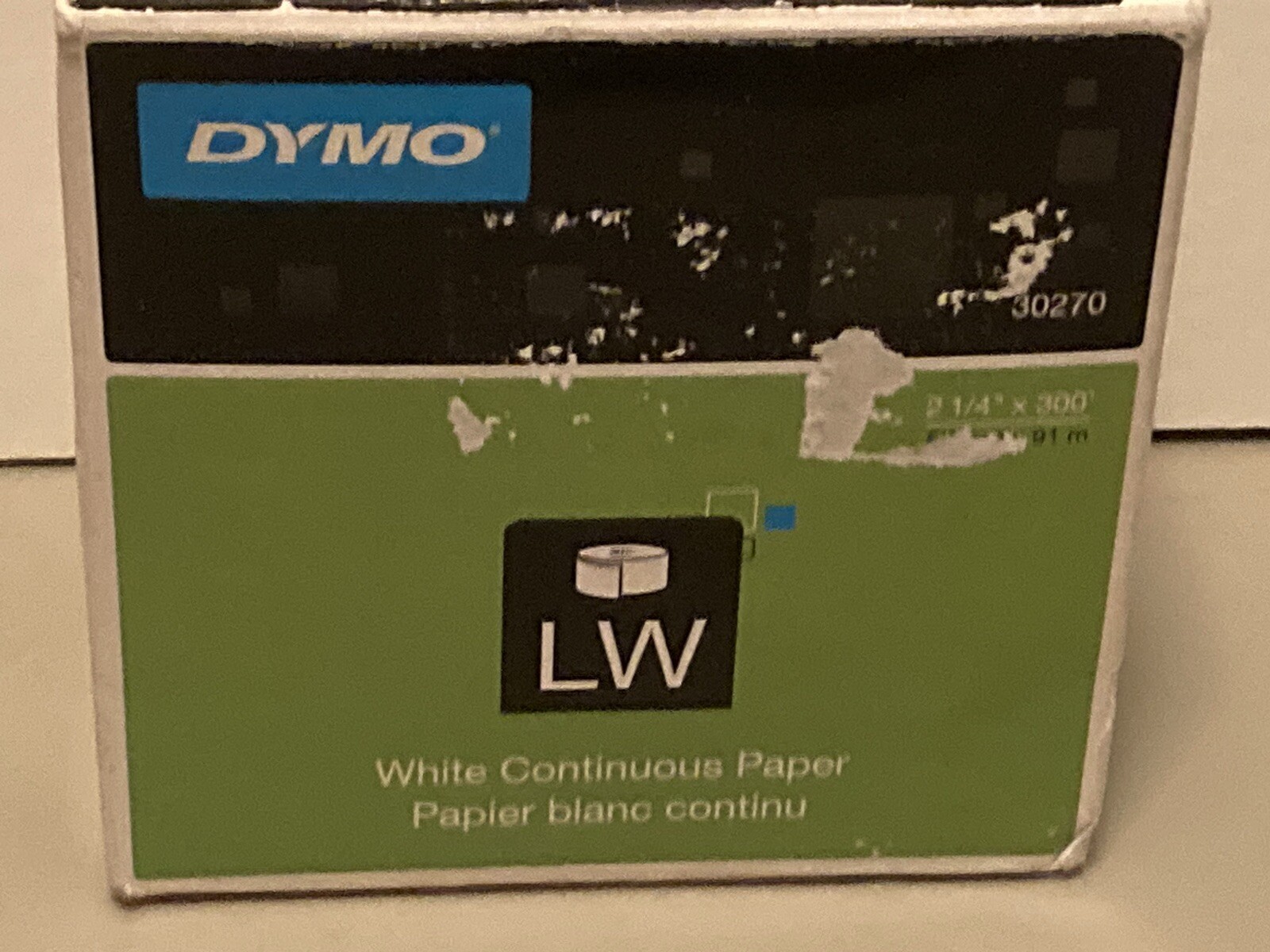 NEW DYMO LabelWriter 30270 White Continuous Paper Roll 2 1/4″ x 300′