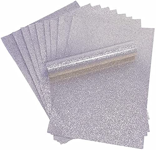 Glitter Cardboard, A4, Sparkly, Soft, Lint Free, 250gsm, Pack of 10 Bla…