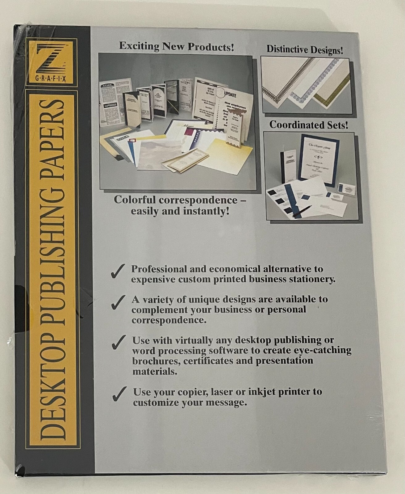 Z Grafix Desktop Publishing Business Papers Envelope Palette Design 8 1/2” x 11”