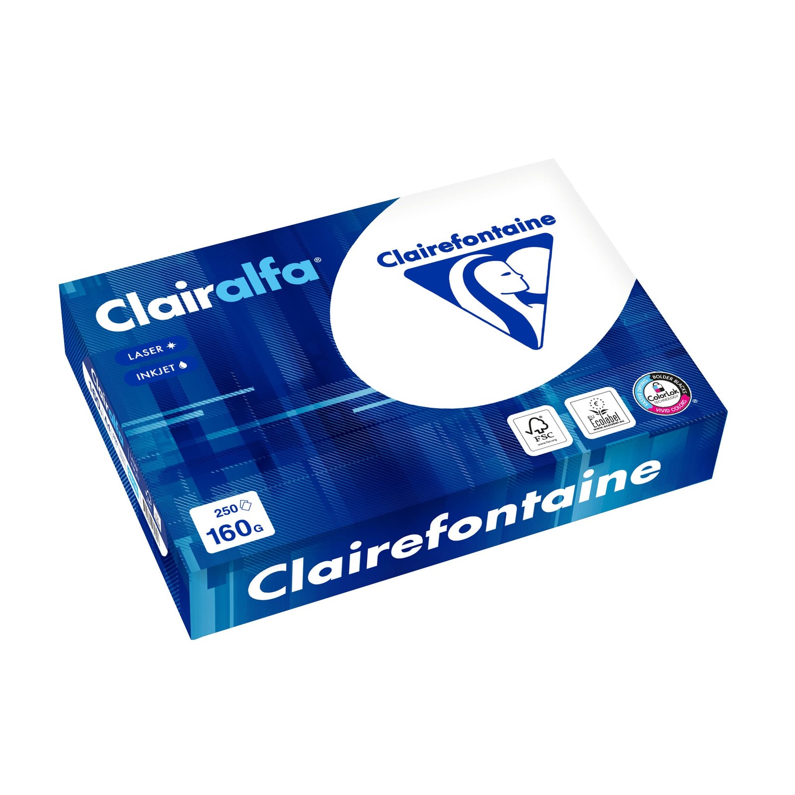 2618C Box of 4 Ream Printer Paper / Copy Paper Clairalfa, Extra White, D…