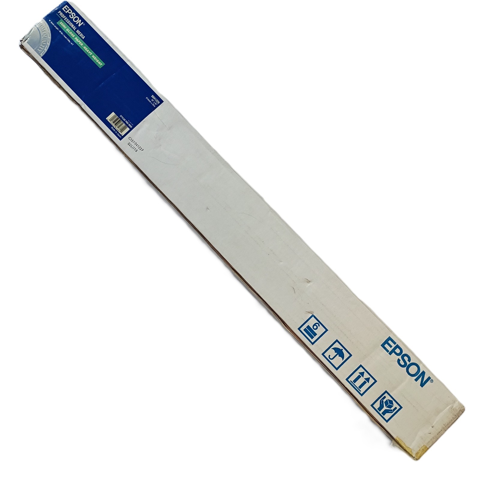 Epson S041229 Heavyweight Semi‑Gloss Paper Roll 36″ x 82′ Wide Format RC Photo