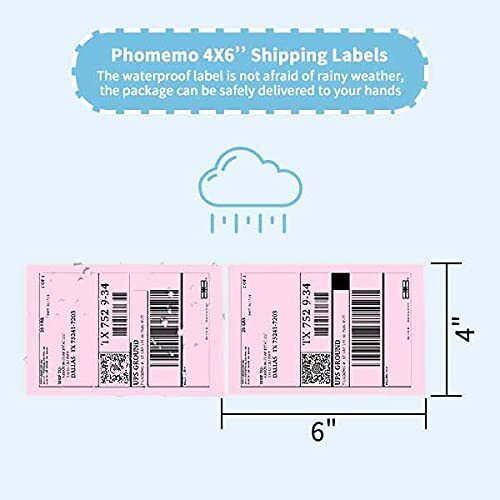 100-5000PCS 4″ x 6″ Fanfold Direct Thermal Shipping Address Sticker Label LOT