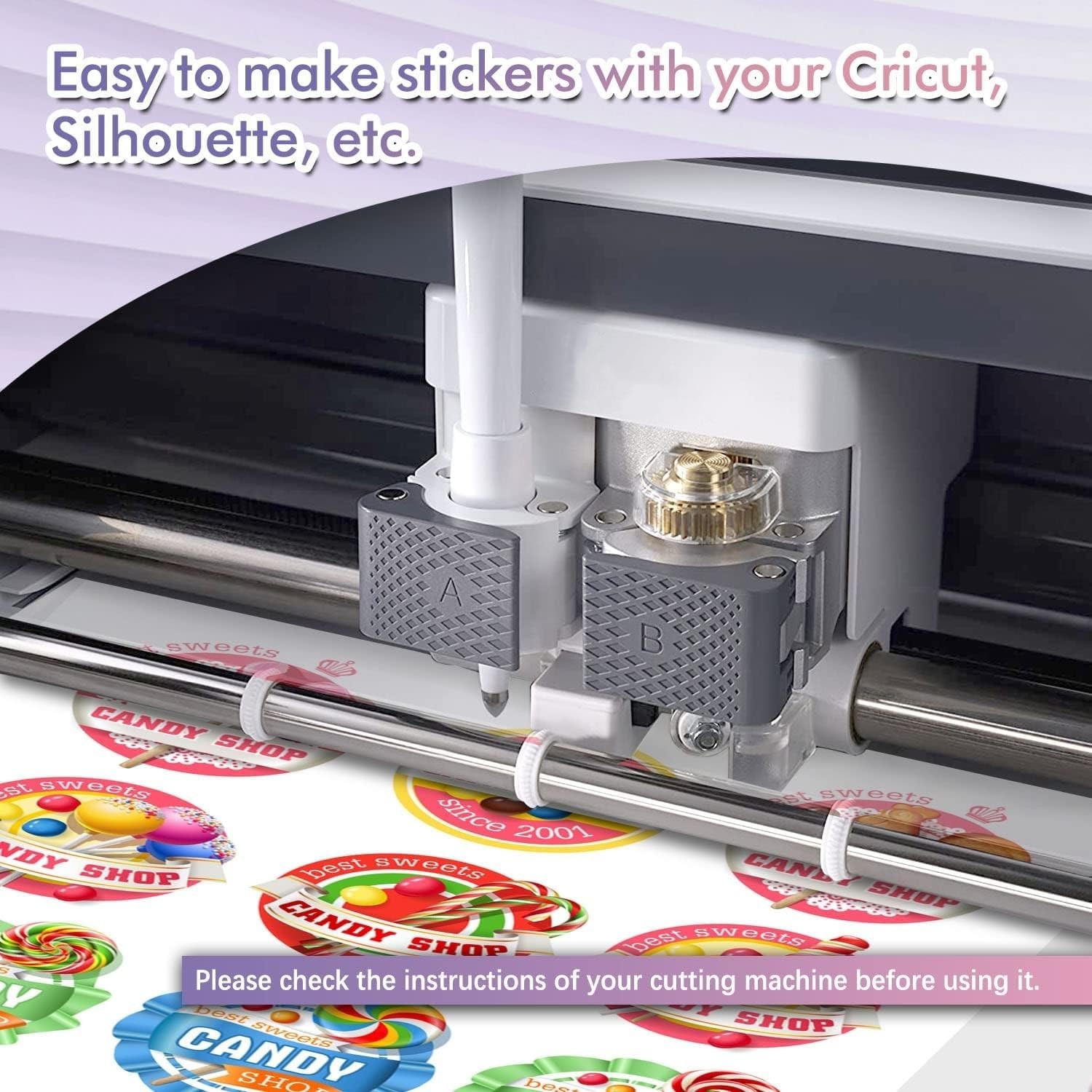 Koala Printable Vinyl Sticker Paper for Inkjet Printers, 8.5×14 Inch 20 Sheet…