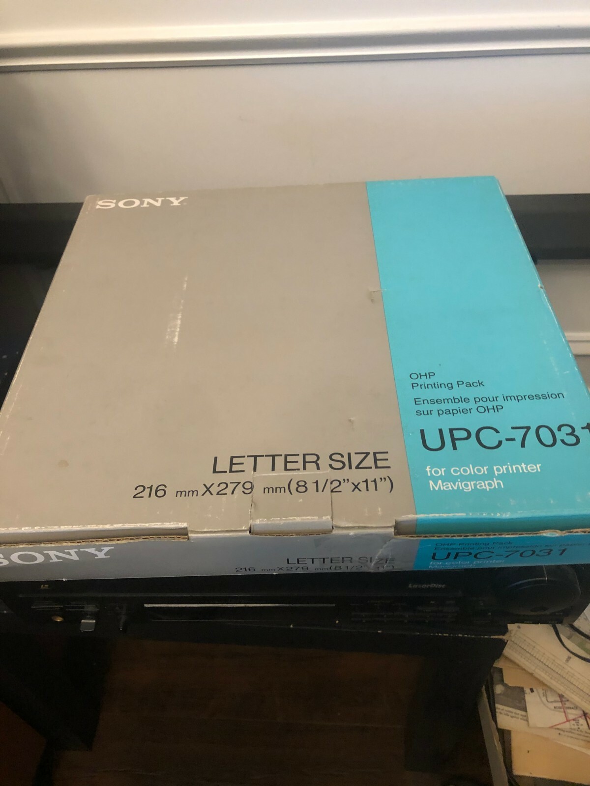 Sony Letter size new in pack UPC-7031 OHP Printing pack 100 prints