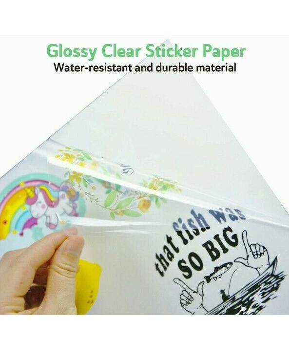 120 Sheets Koala Printable Clear Sticker Paper Waterproof Transparency Inkjet