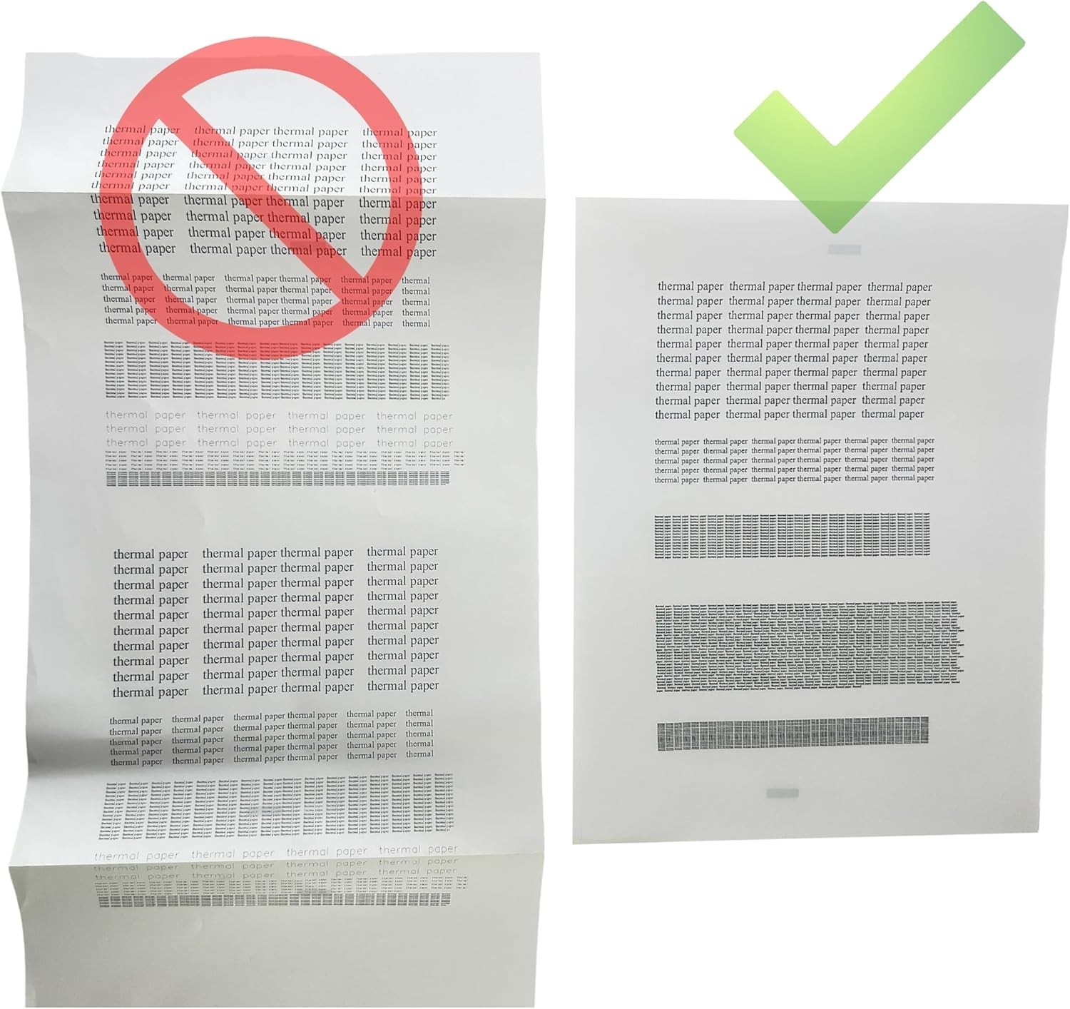 BPA/BPS Free Thermal Printer Paper, 200 Sheets 8.5×11 for Home & Office Use