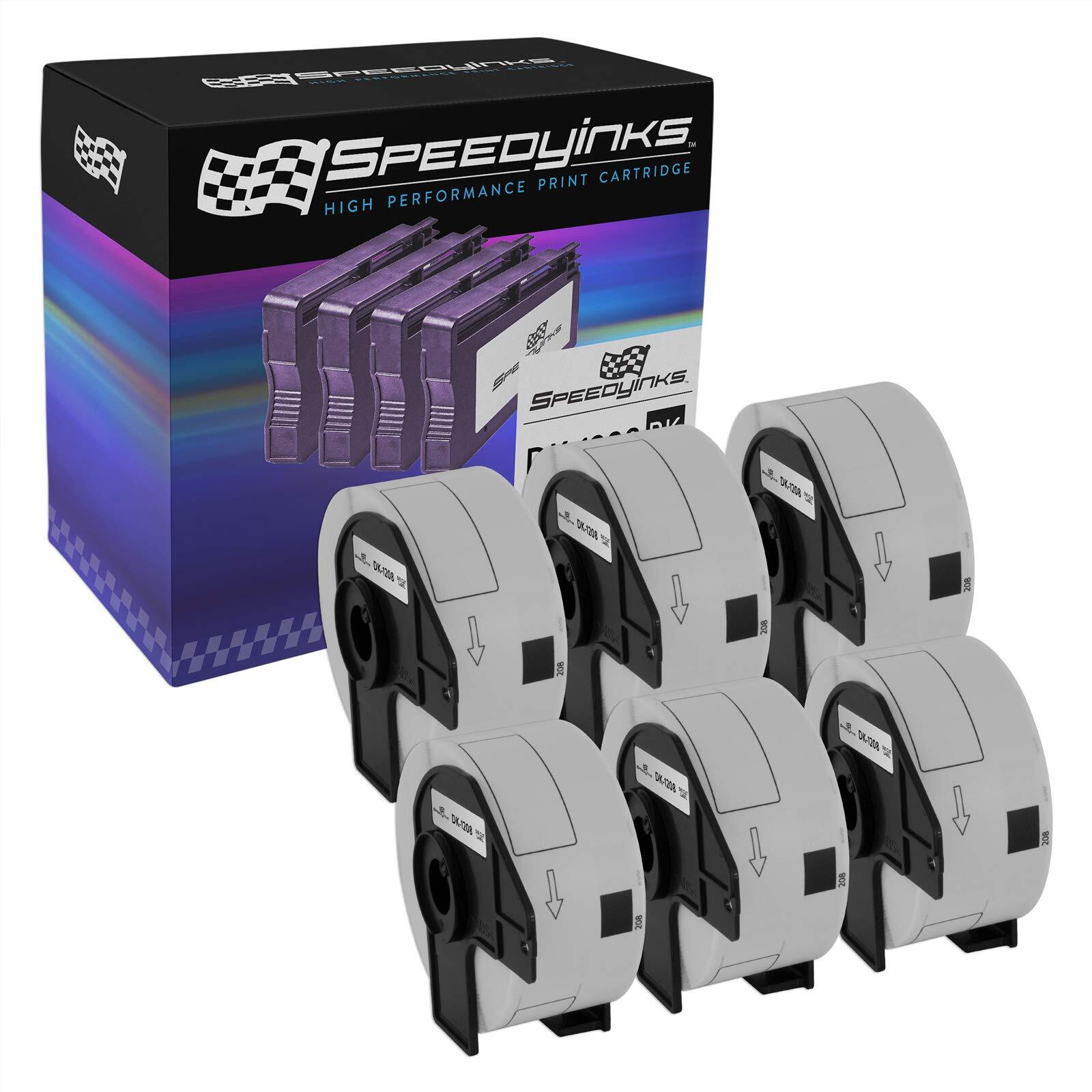 6PK Compatible DK-1208 Address Labels – 1.4 in x 3.5 in (38 mm x 90.3 mm)