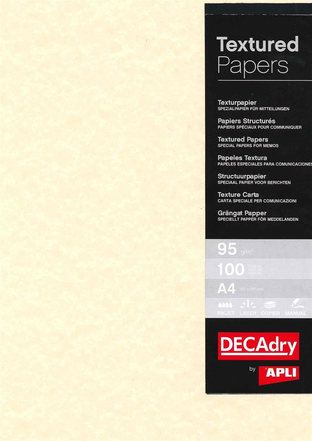 DECAdry Everyday Letterhead Presentation Paper 95gsm, A4, 100 Sheets Cha…