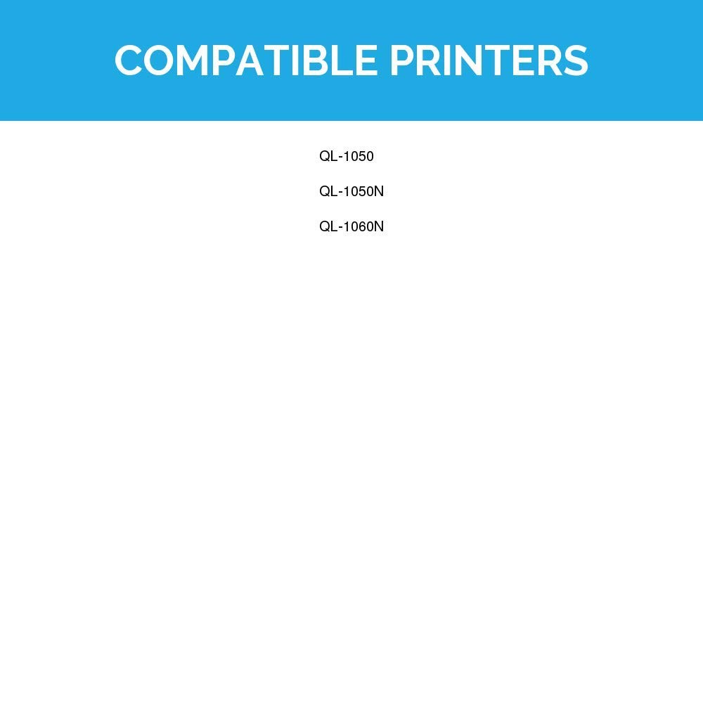 LD Compatible Set of 5 DK-2243 White Paper Tape Roll for Brother QL1050