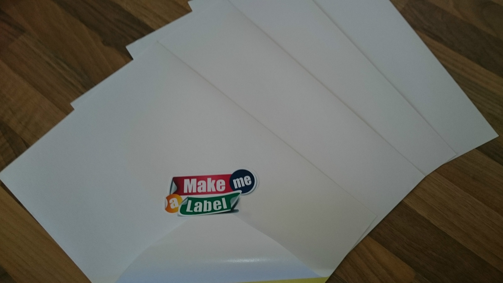 10 Premium White WOODFREE Matt A4 Self Adhesive Inkjet Paper Sticker Sheets