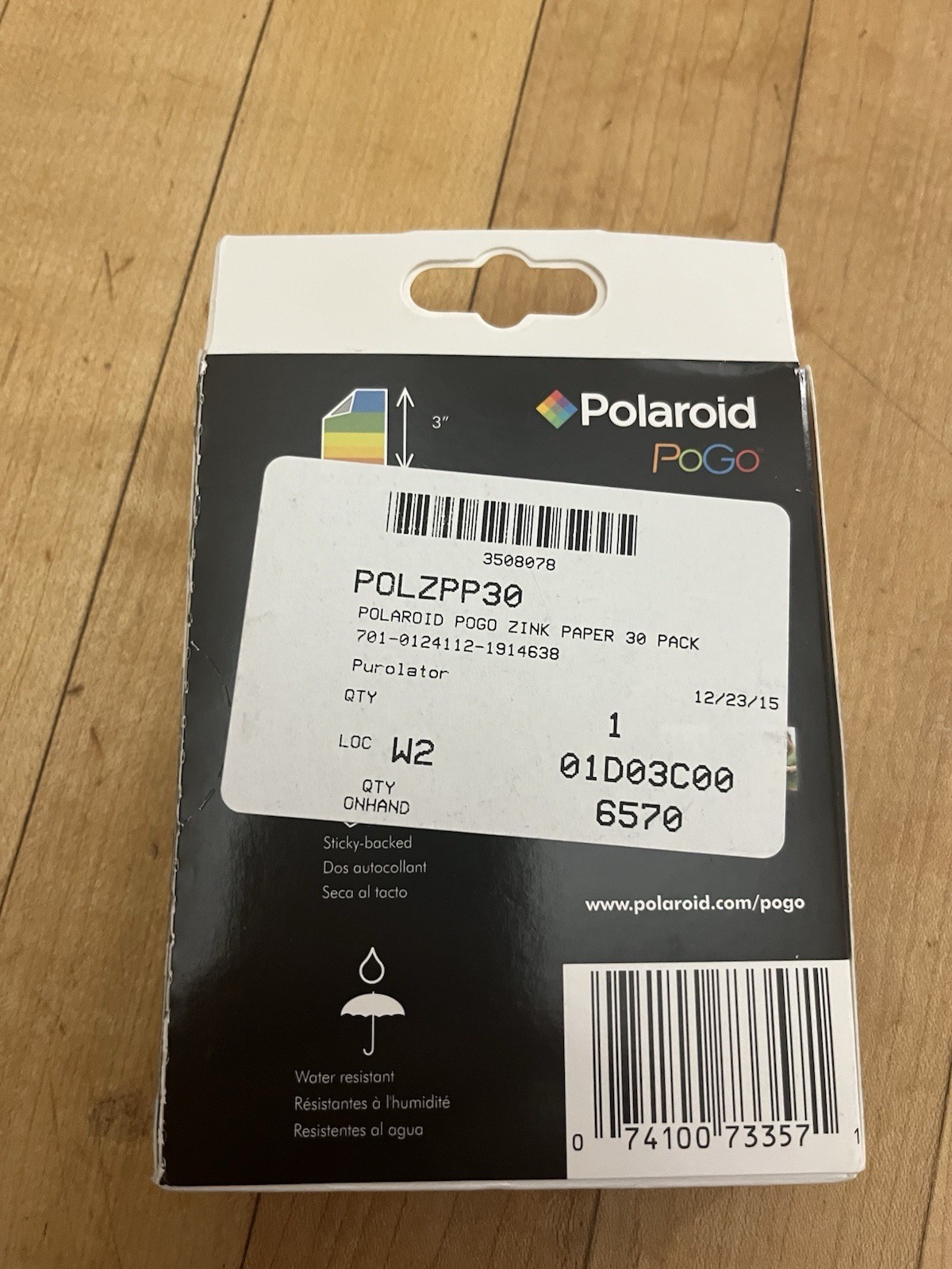 Polaroid PoGo 2X3 “ ZINK Photo Paper 30 Sheets New Sealed in Box NIB Made in USA