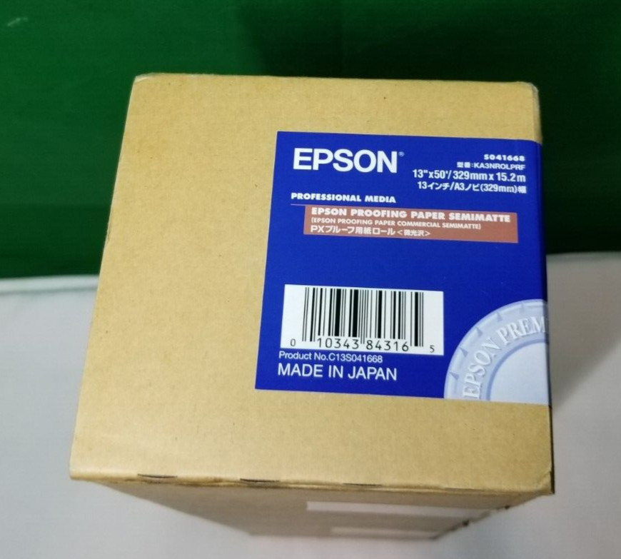 New Open Box EPSON Standard Proofing Paper Semimatte S041668 13″x50″