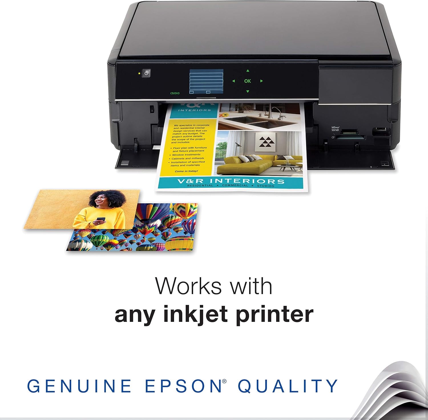 Epson Premium Presentation Paper MATTE (8.5×11 Inches, Double-sided, 50 Sheets)