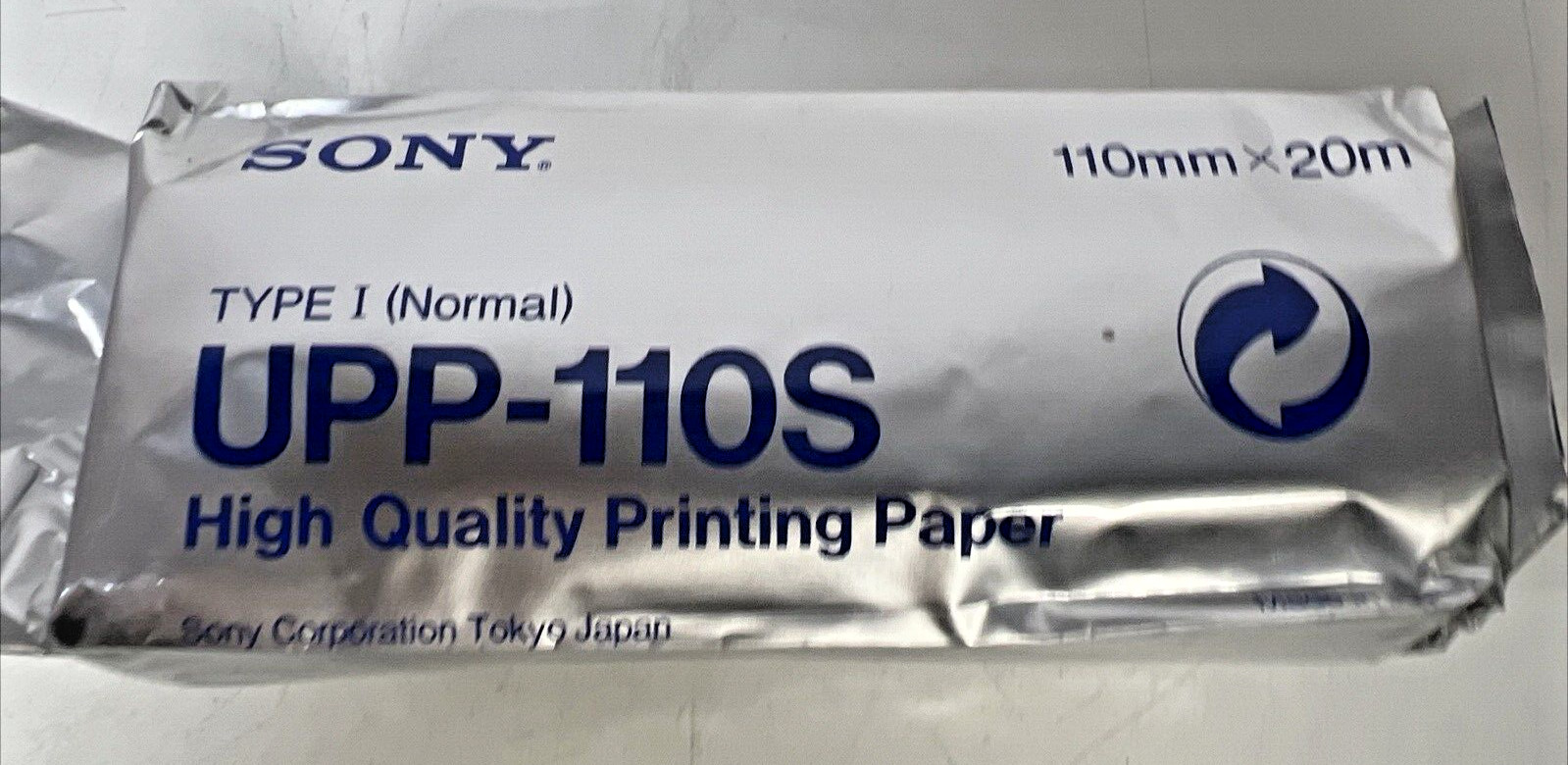 Genuine Sony UPP-110S Thermal Print Media Paper 1 Roll 110m X 20m (2 Rolls)