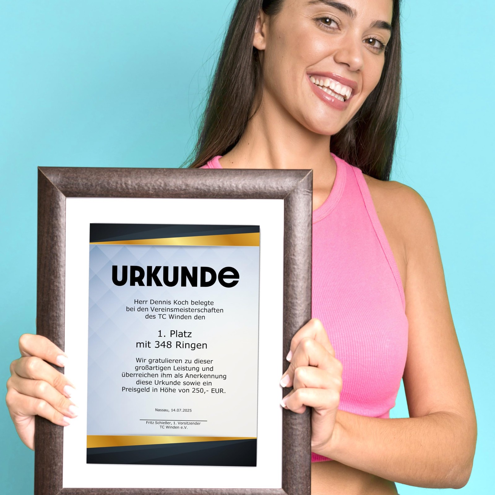 Square Certificate Paper A4 190g 15 Sheets – Printed on Both Sides – for Certific…