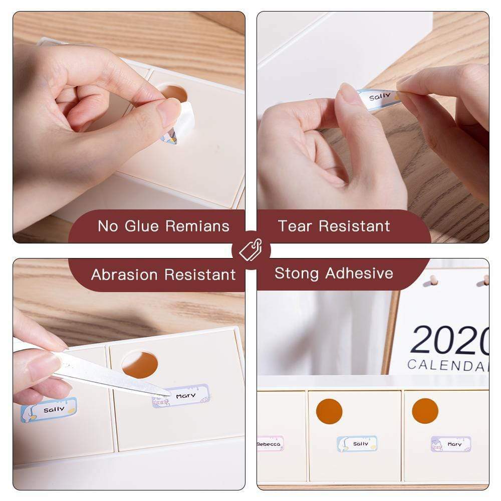3 Rolls Adhesive Thermal Paper Sticker Label for Phomemo D30 Q30 Q31 Printer