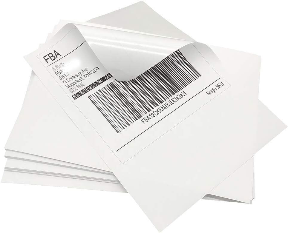 100PCS Sticker Paper Glossy Matte Clear Waterproof Printable Inkjet Laser