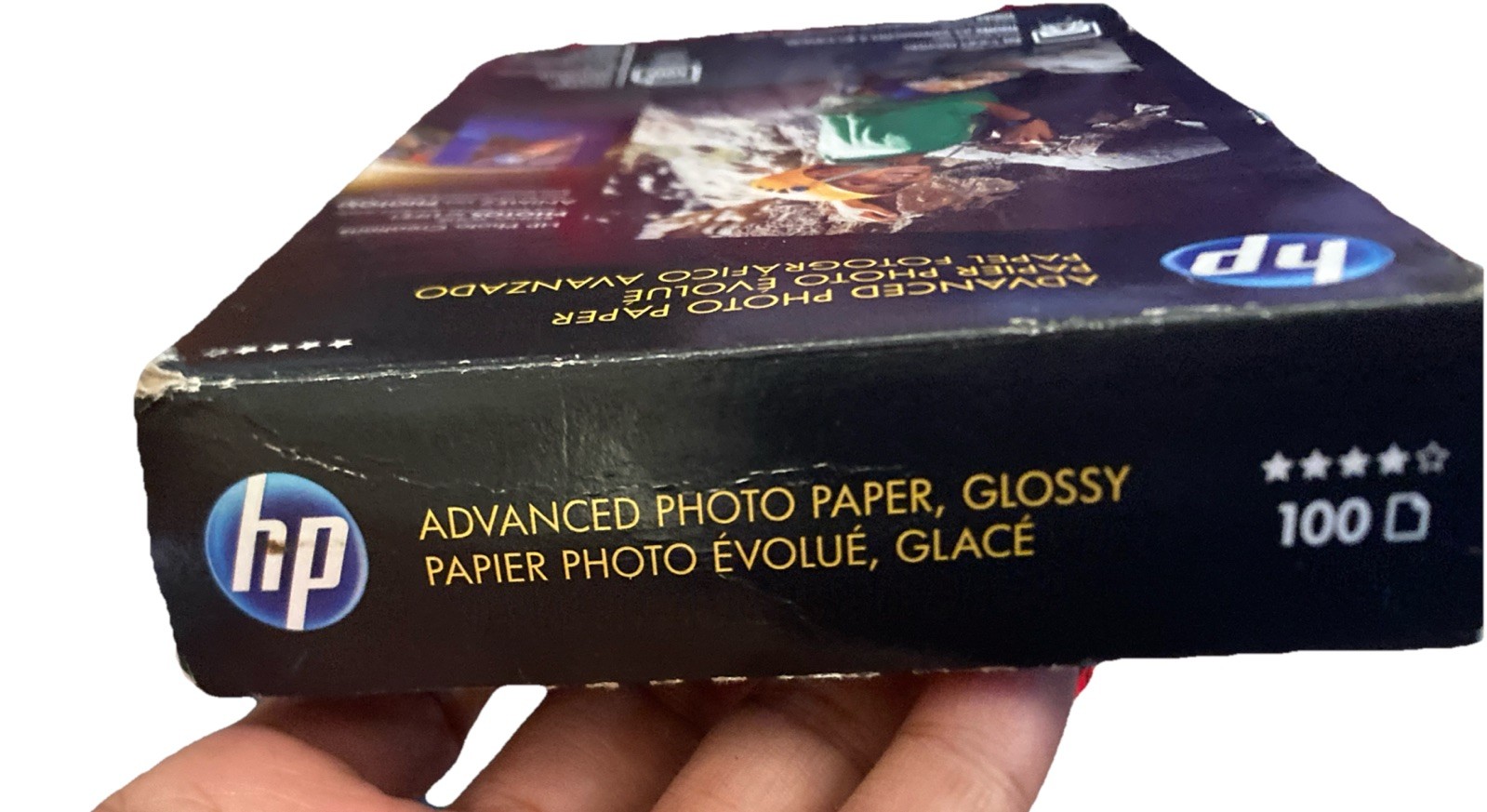 HP Advanced Glossy Inkjet Photo Paper 96 Sheets Of 100 4”x6″ Open Box, Open Bag