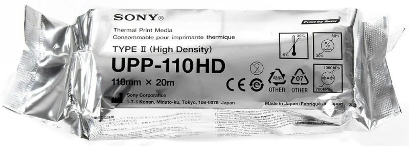 Sony UPP-110HA Thermal Transfer Paper Type IV 110mmx18 UP 890 MD 1 Roll