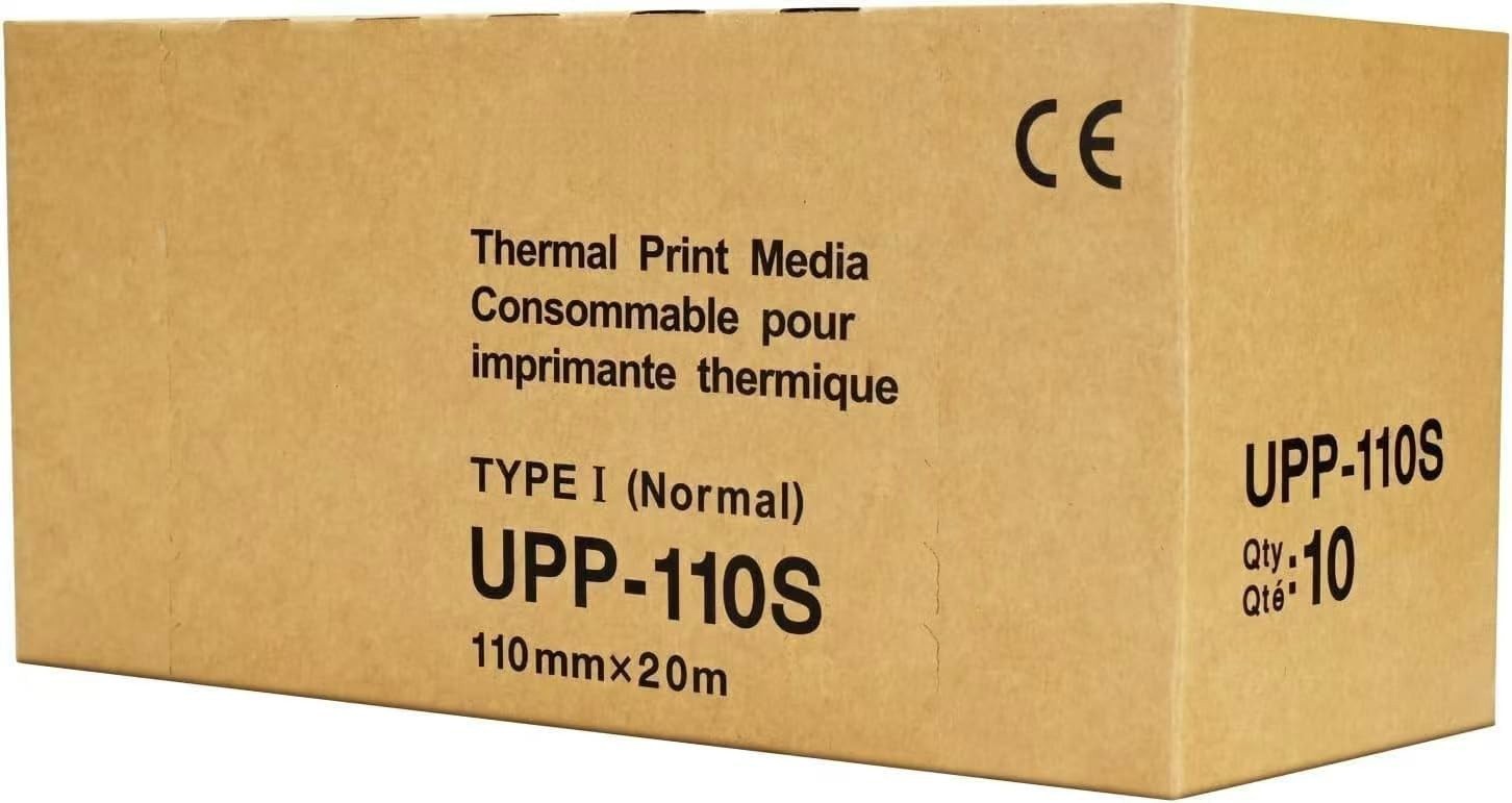 10 Rolls UPP-110S Type I Black & White Video Thermal Ultrasound Paper Film/Media