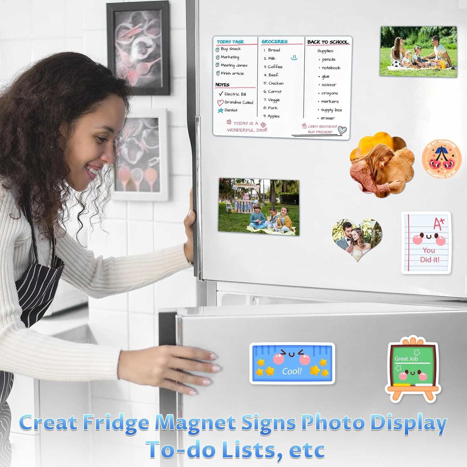 Printable Magnetic Sheets 8.5X11 Inches for Inkjet Printers, 8 Sheets Glossy Pri