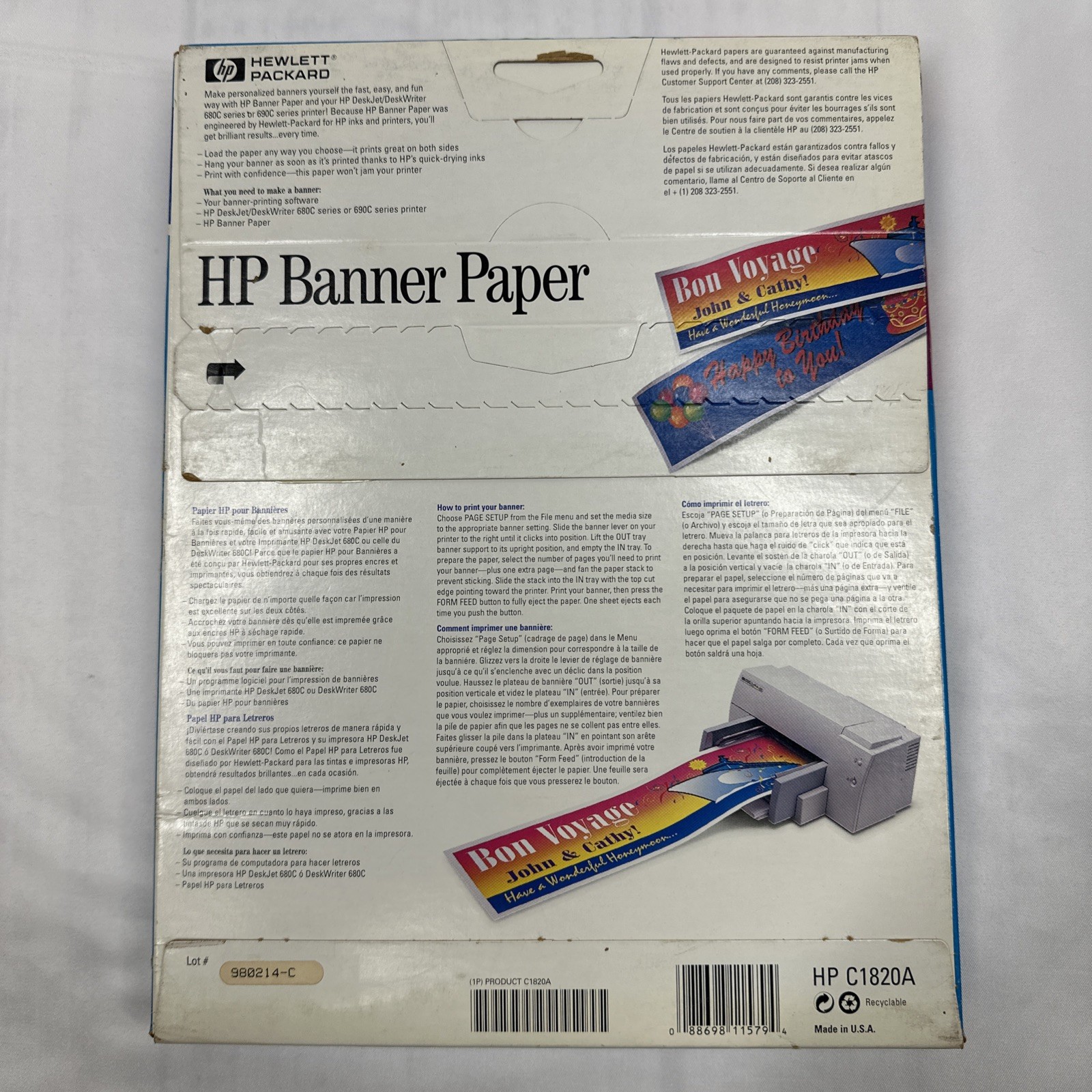 HP Banner Paper for Inkjet Printers – Make your own Banners NEW