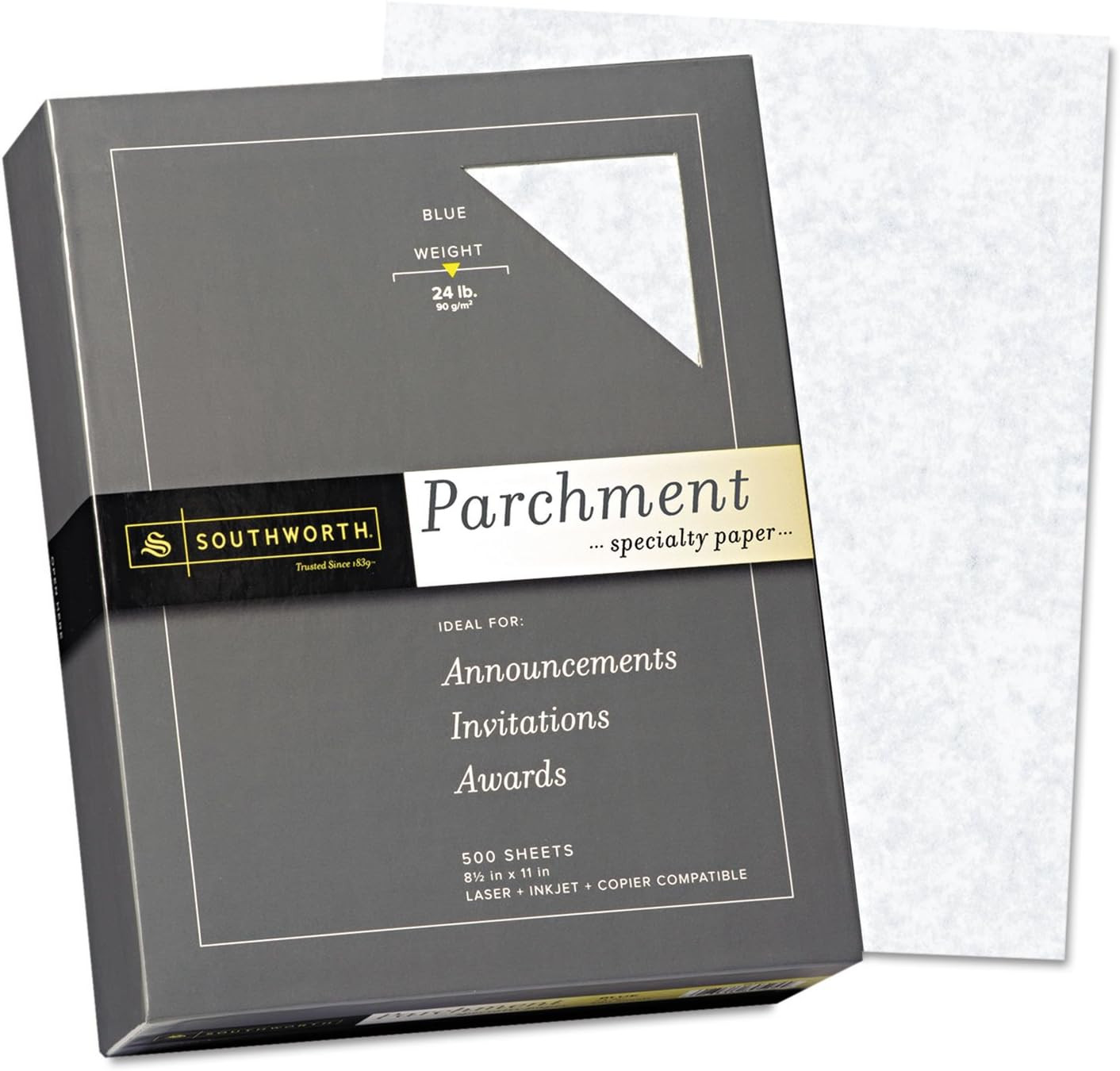 8.5-Inch X 11-Inch Specialty Paper, 24 Lbs., 1 Brightness, 5/Box (964C)
