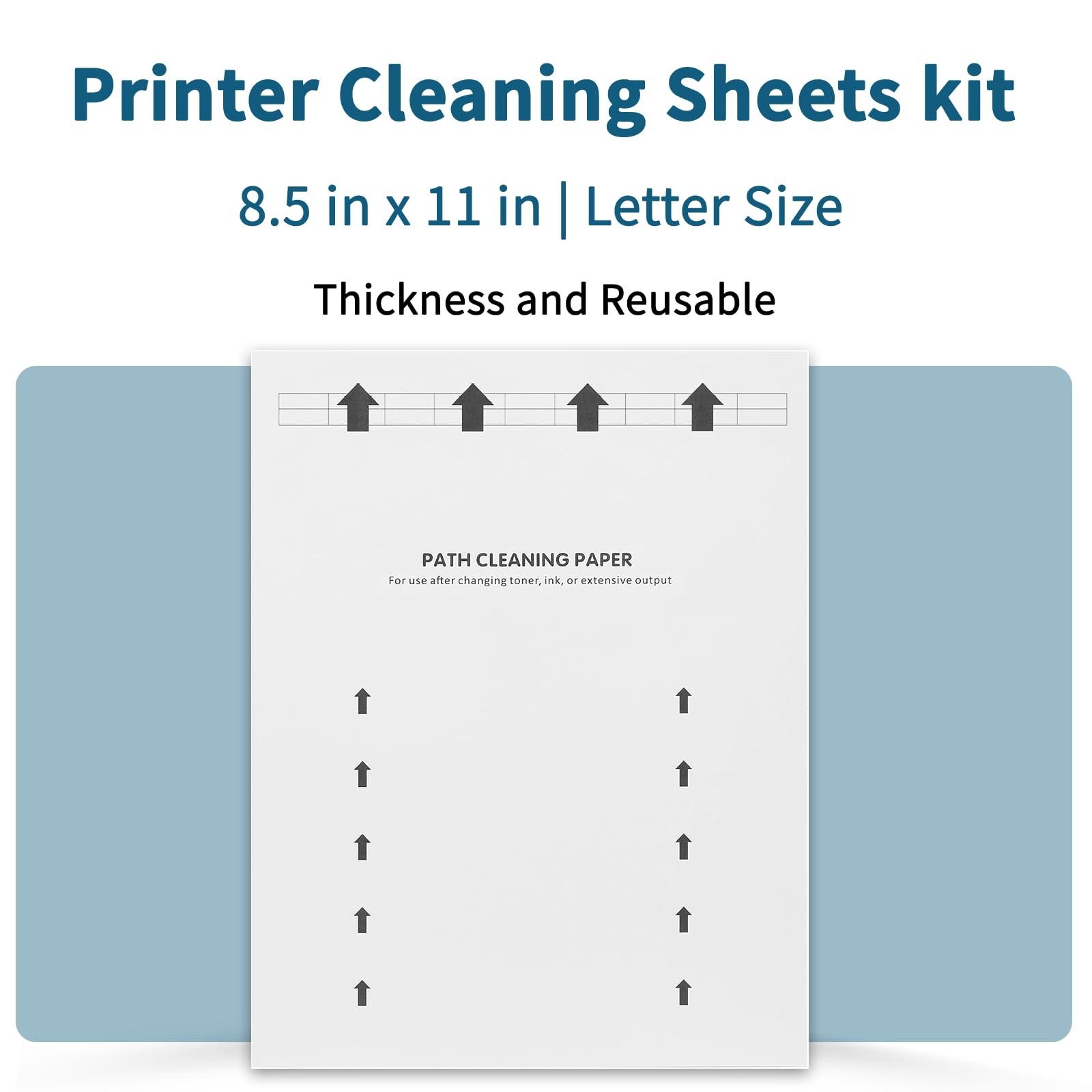 Printer Cleaning Sheets 15-Pack-【Removes Ink, Dust, Dirt & Debris】8.5 x 11 In…