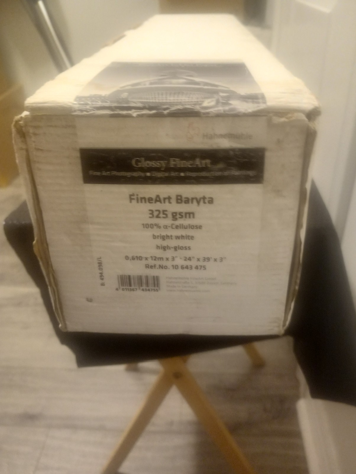 Hahnemuhle Glossy FineArt Baryta 24” X 39’ 325 gsm Roll Inkjet Paper 10 643 475
