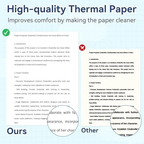 Thermal Printer Paper – Continuous Folding Paper with Q302, M832, M08F, MT800