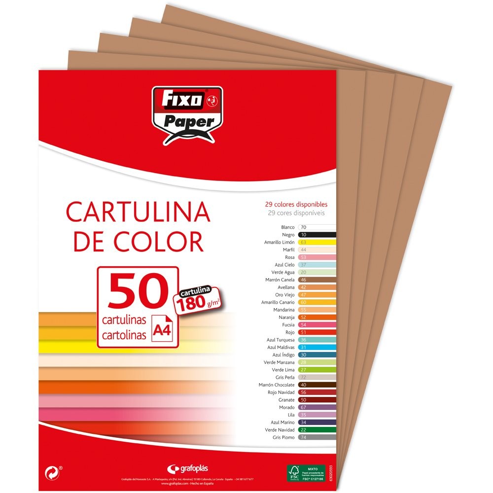 11110346 – Pack of 50 Boxes, A4, Color Chocolate