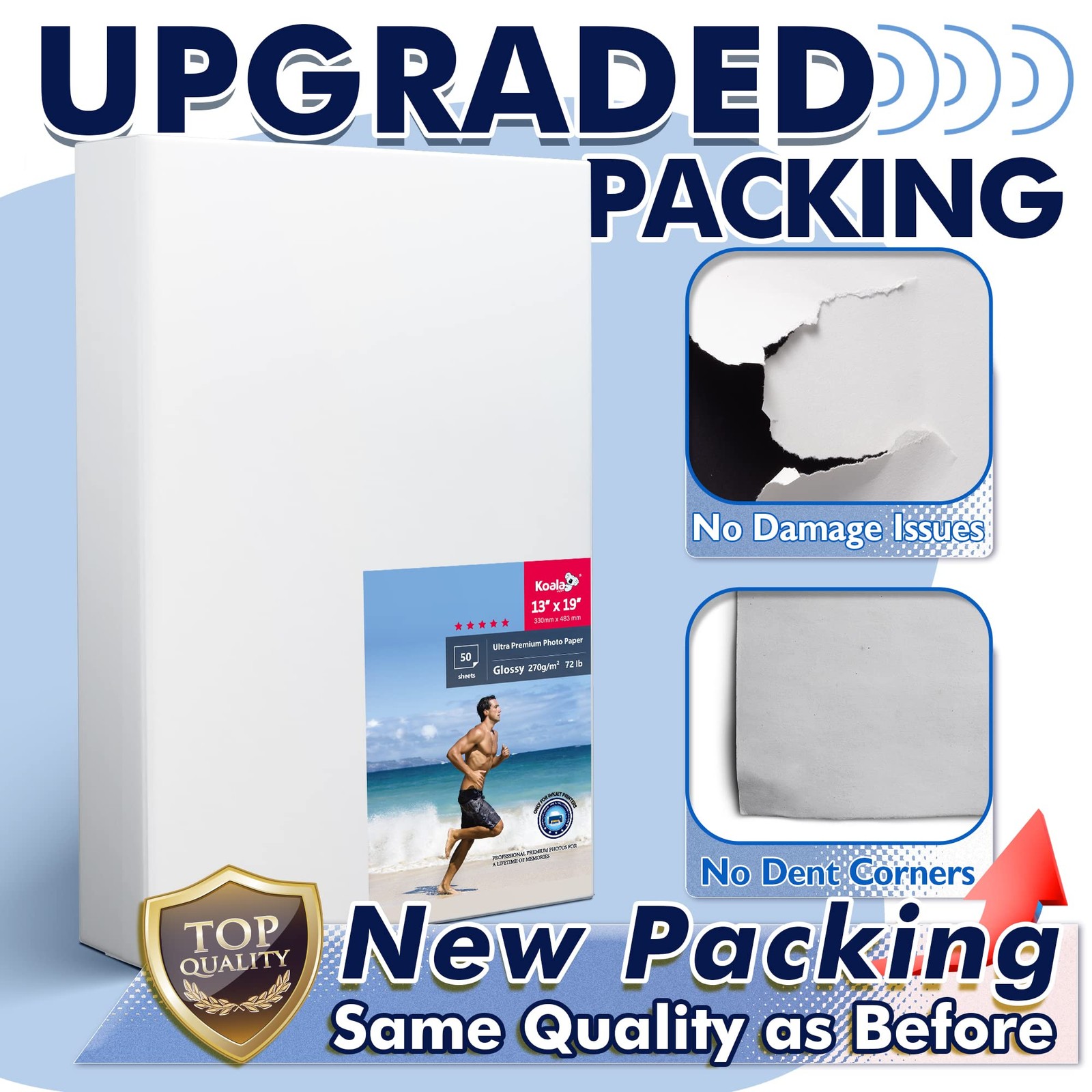 Koala Ultra Premium Glossy Photo Paper 13×19 Inch Water Resistant 50 PCS