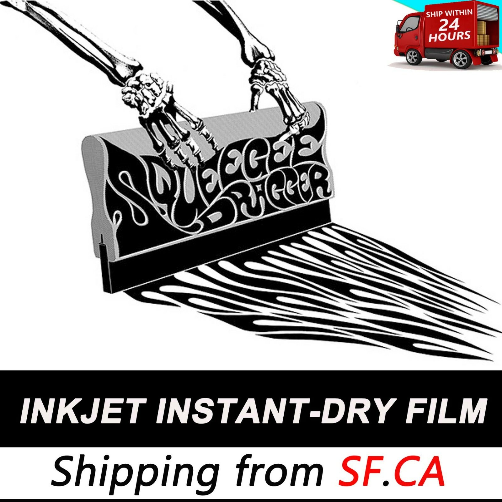 Waterproof Inkjet Milky Transparency Film for Screen Printing 11″x17″,50 Sheets